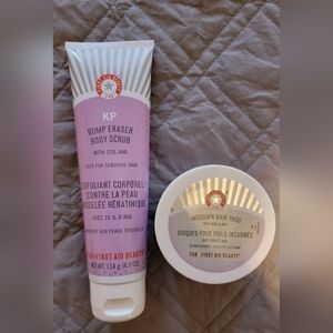 FAB KP Bump Eraser 4oz+Ingrown Hair Pads 28 LE Brandt Microdermabrasion 2oz
